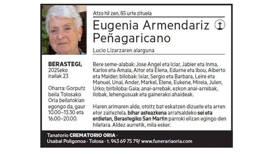 EUGENIA ARMENDARIZ PEÑAGARICANO