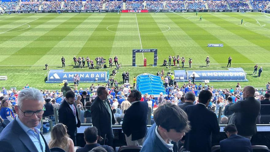 El único representante del Athletic en el palco de Getafe