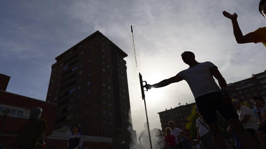 Fotos del chupinazo de Azpilagaña