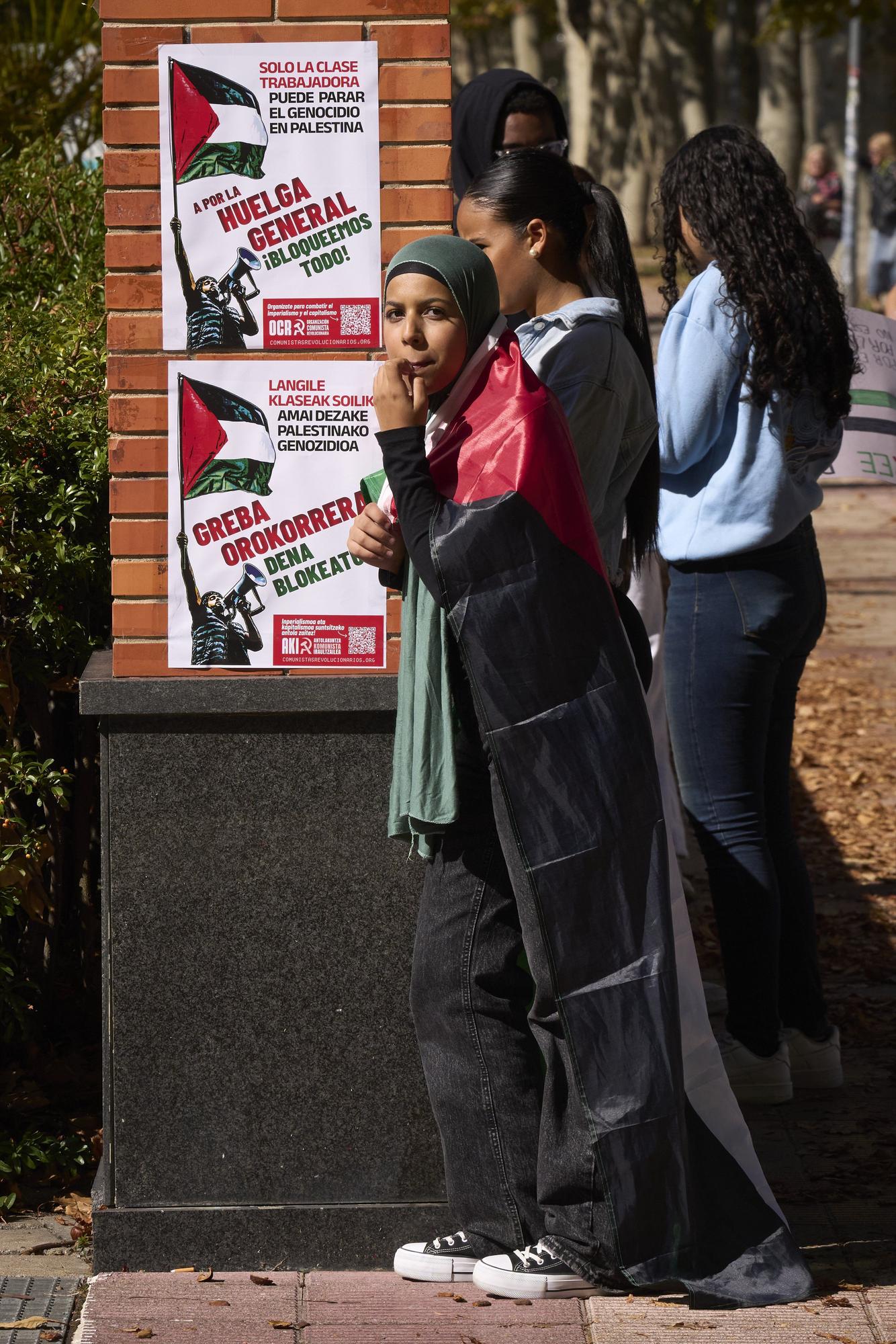 En imágenes: Vitoria protesta contra el genocidio en Gaza