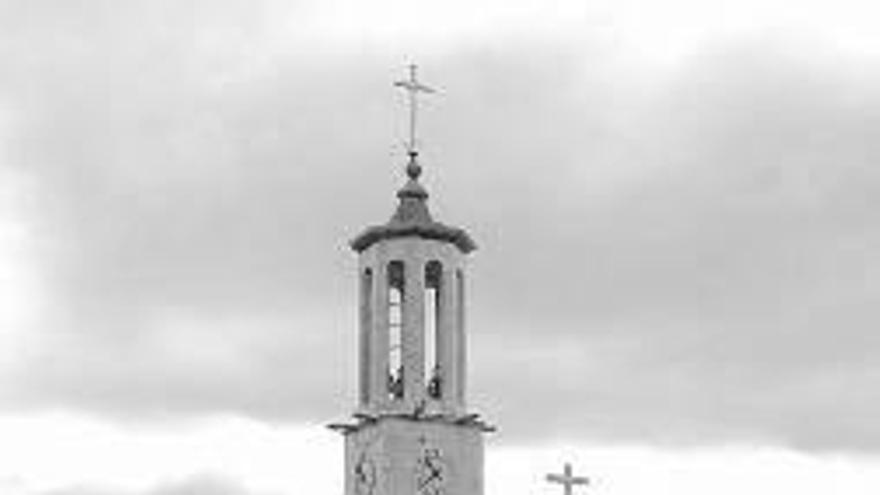 Iglesia de San Francisco Javier en obras, 1952