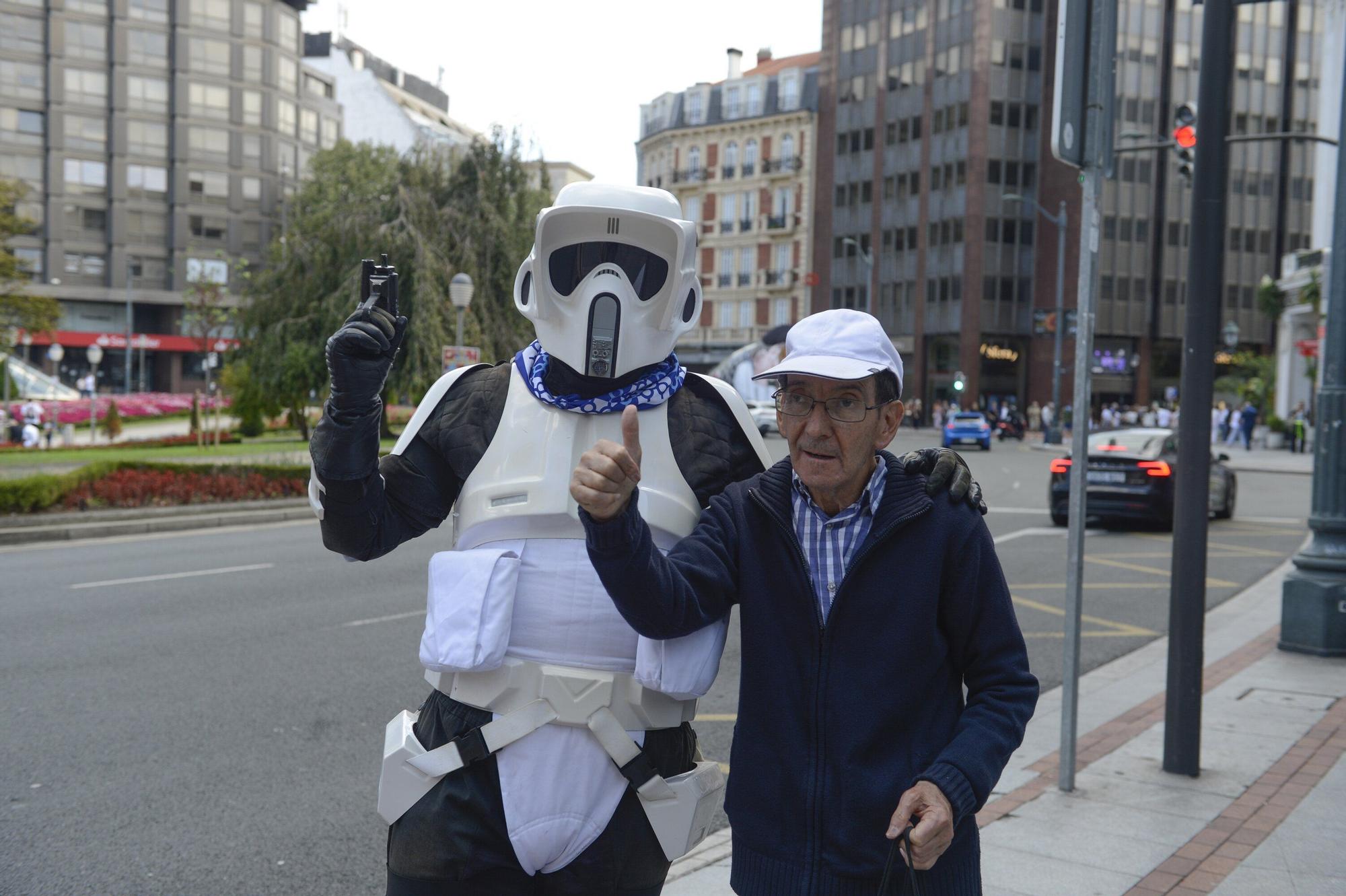 En imágenes: los personajes de Star Wars irrumpen en plena Aste Nagusia
