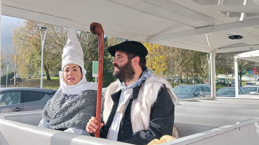 Olentzero y Mari Domingi llegarán a Basozelai, en Basauri, a bordo de un tren txu txu
