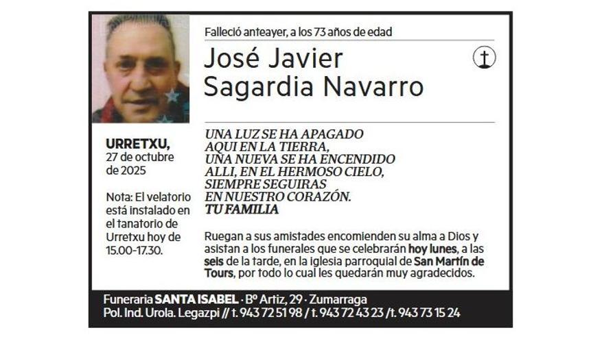 JOSE JAVIER SAGARDIA NAVARRO