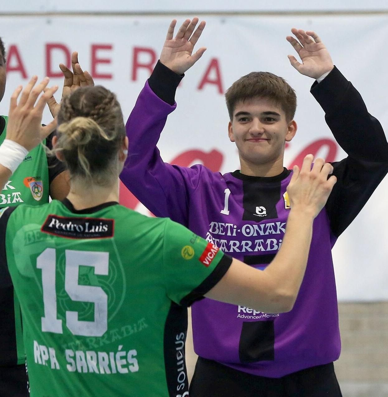 Saioa García, en el partido ante el Rocasa Gran Canaria en el que defendió la portería del Beti.