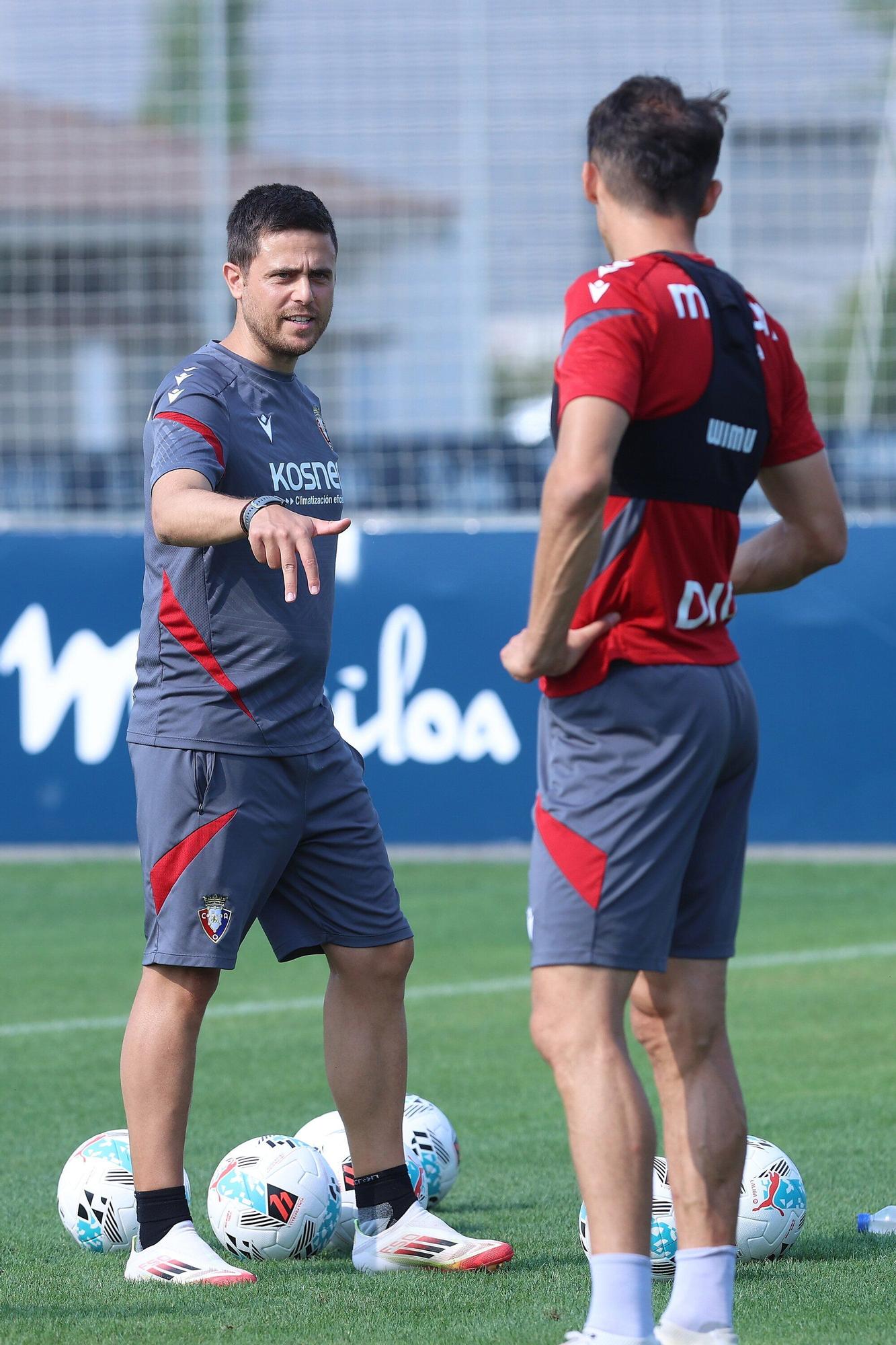 Fotos del entrenamiento de Osasuna del domingo 17 de agosto