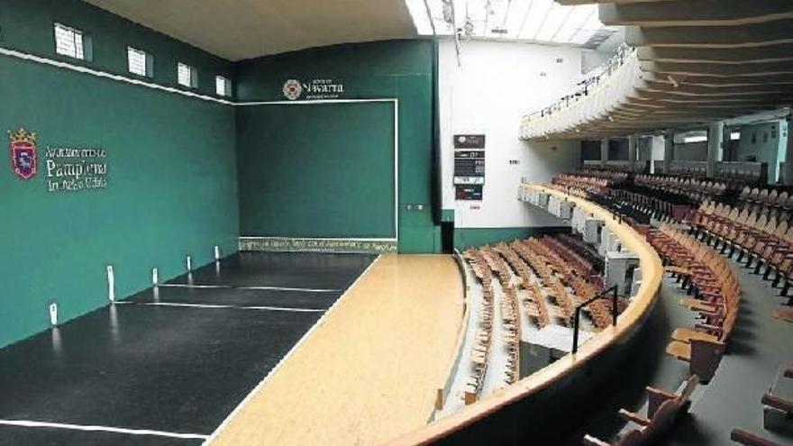 Imagen del interior del frontón Labrit.