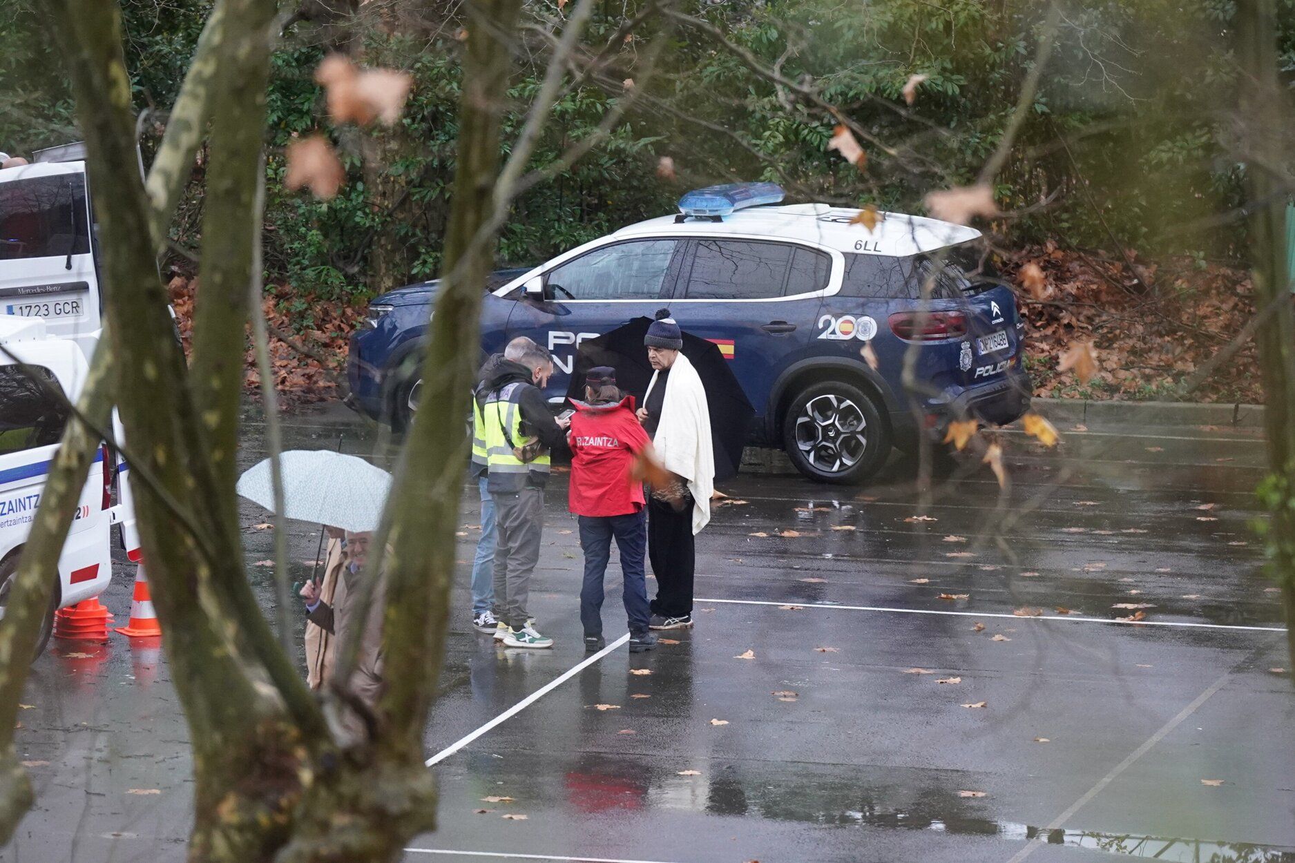 Desalojo del instituto de Martutene