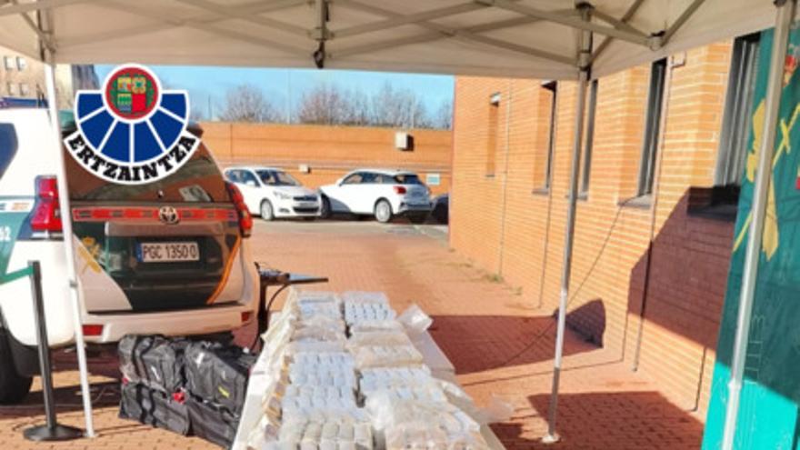 600 kilo kokaina atzeman dituzte Salamancan, Ergu Operazioaren esparruan.