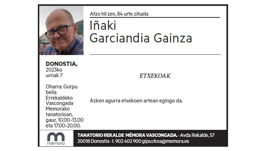 Iñaki Garciandia Gainza