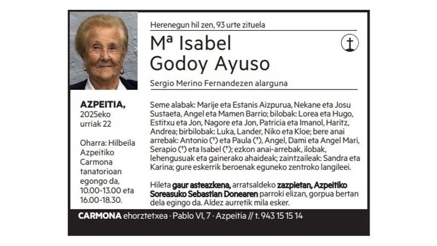 Mª Isabel Godoy Ayuso