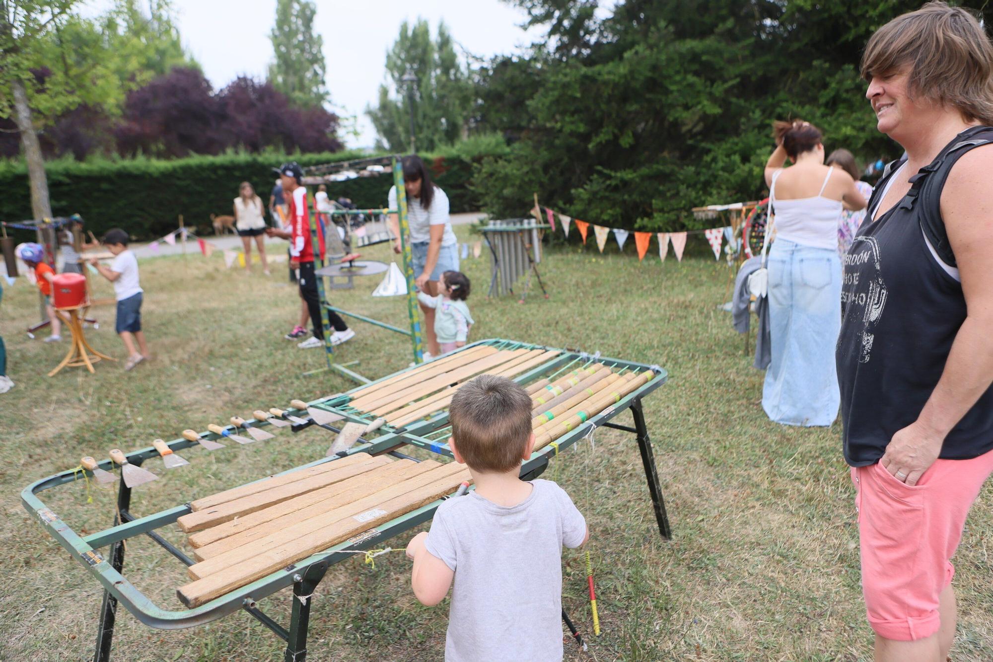 En imágenes: El parque de Arriaga, el espacio de los txikis en fiestas