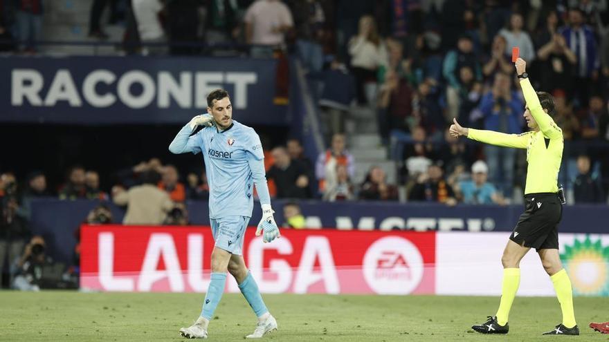 ¿Cómo ha sido la expulsión de Sergio Herrera contra el Levante?
