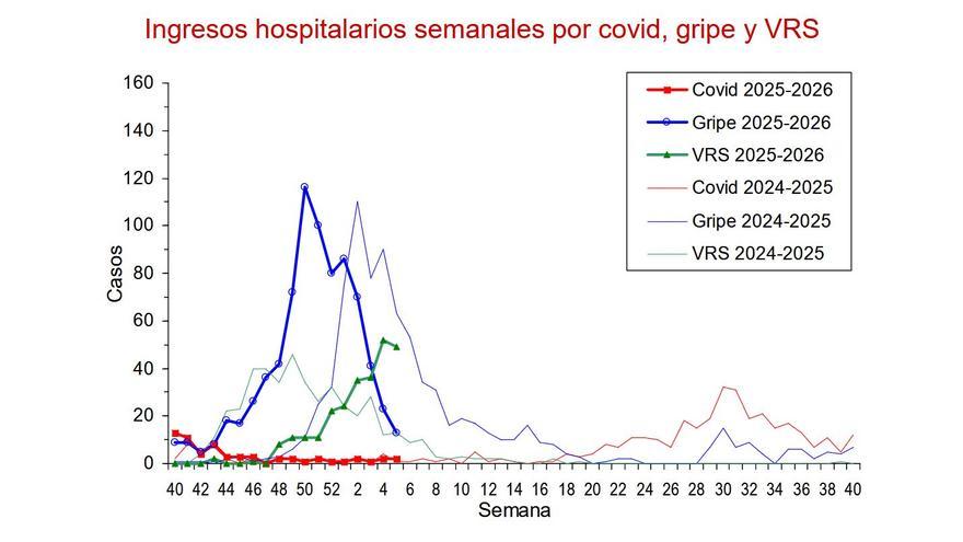 El virus de la bronquiolitis provoca más de 100 ingresos en las últimas dos semanas en Navarra