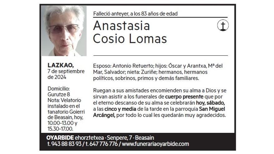 Anastasia Cosio Lomas