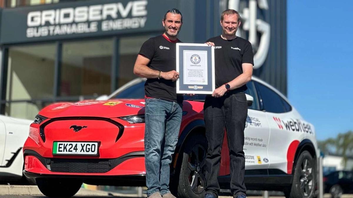 Record Guiness de Ford Mustang Mach E.