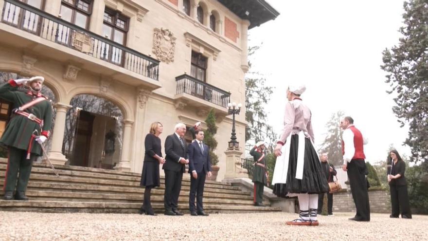 Directo | Pradales recibe al presidente de Alemania en el Palacio de Ajuria Enea