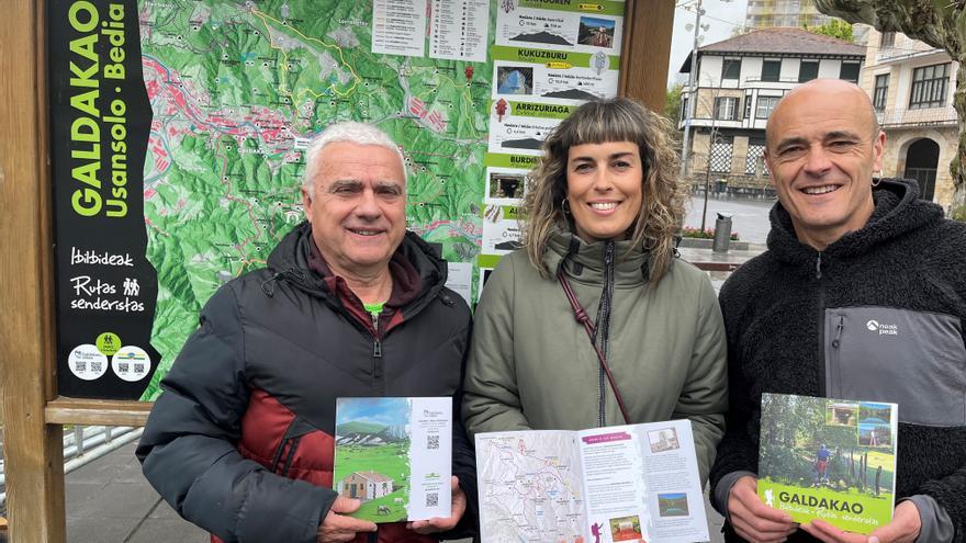 Galdakao edita una guía con su red de senderos