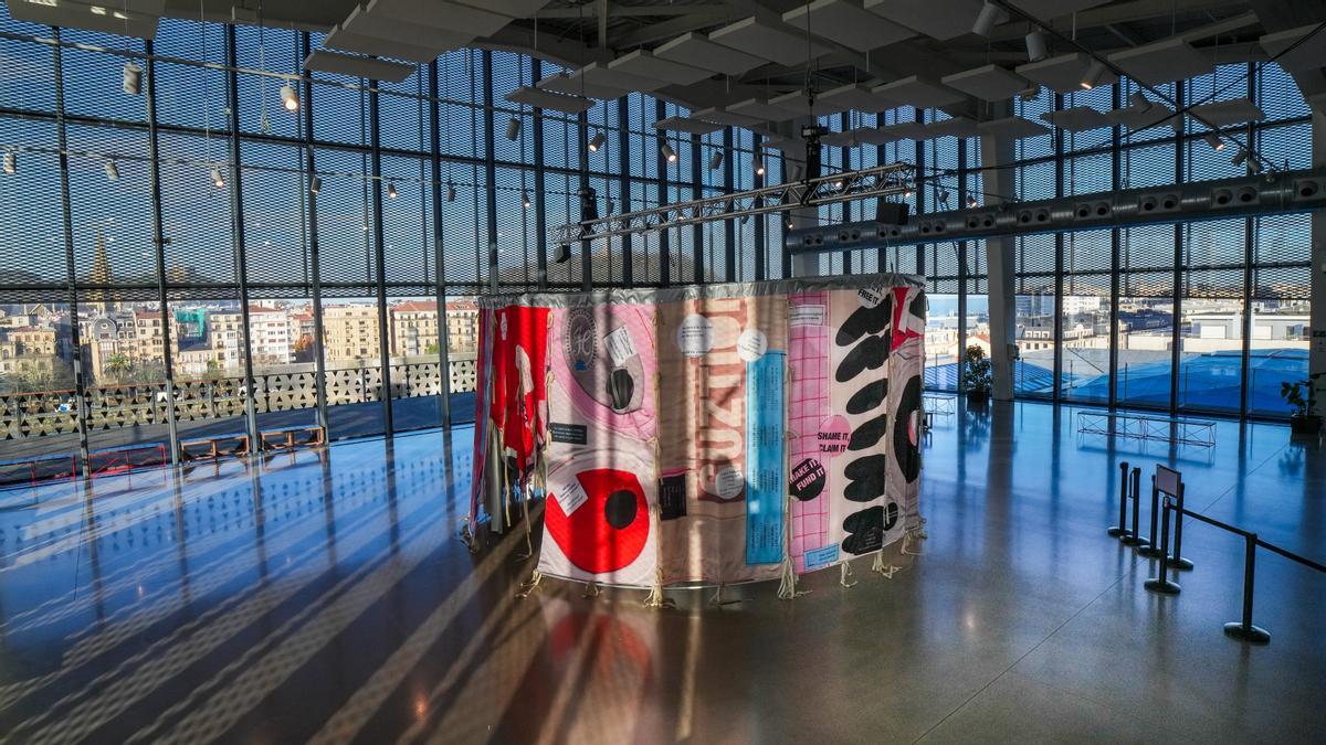 La obra &#039;Erresonantzia&#039; de Gheada estudioa.