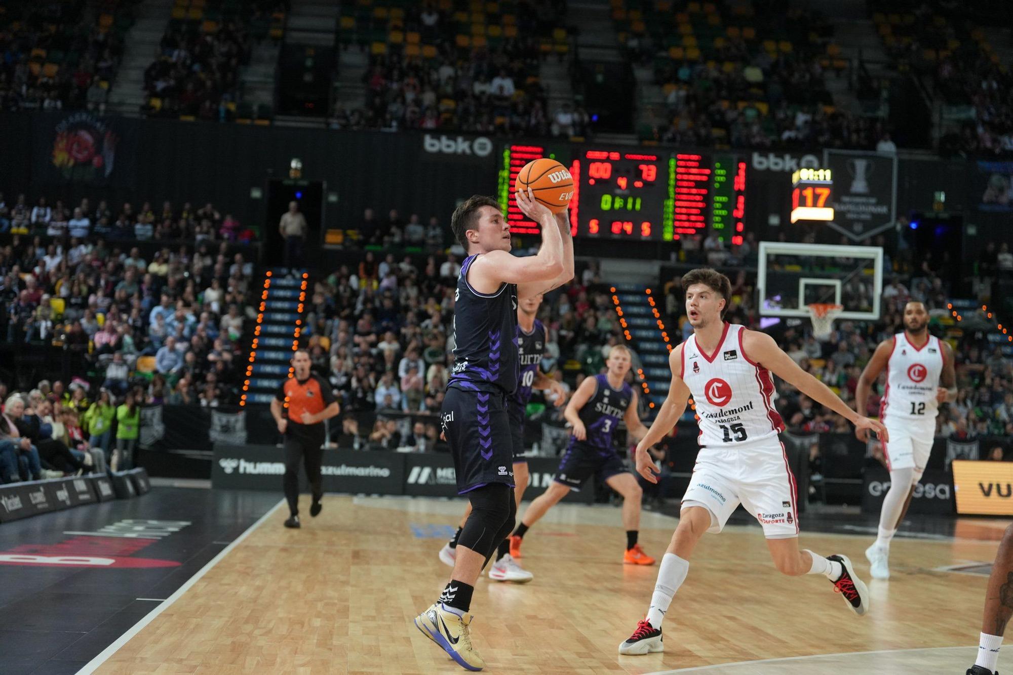 En imágenes: el Surne Bilbao Basket arrolla sin piedad al Zaragoza