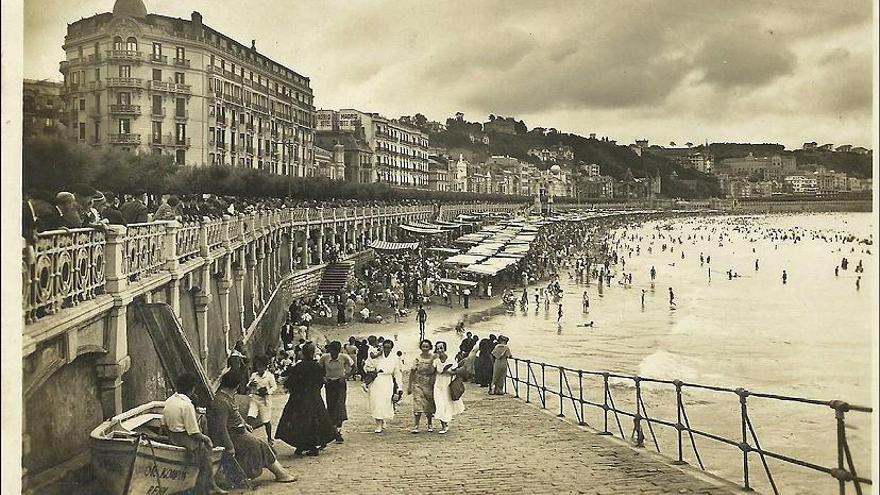 Playa de la Concha en los años 10 del siglo pasado