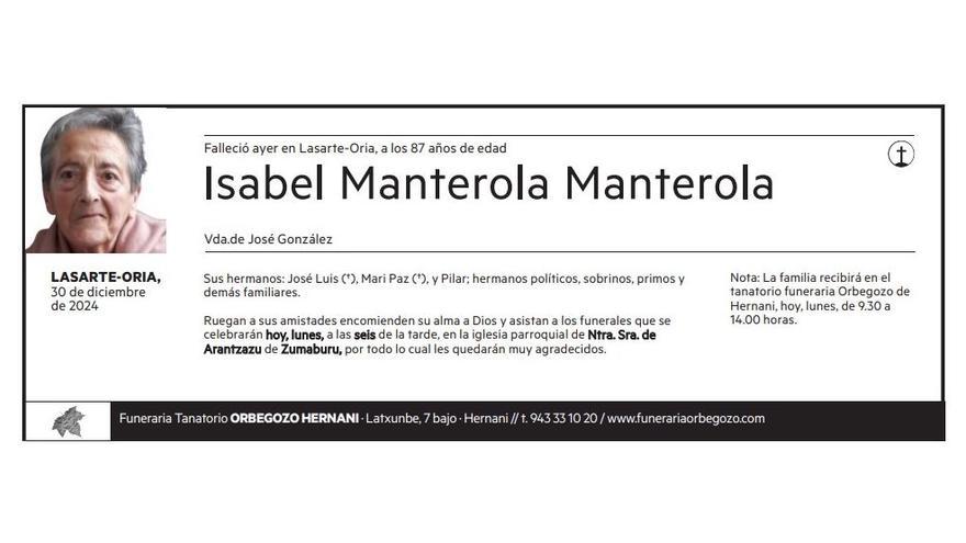 Isabel Manterola Manterola