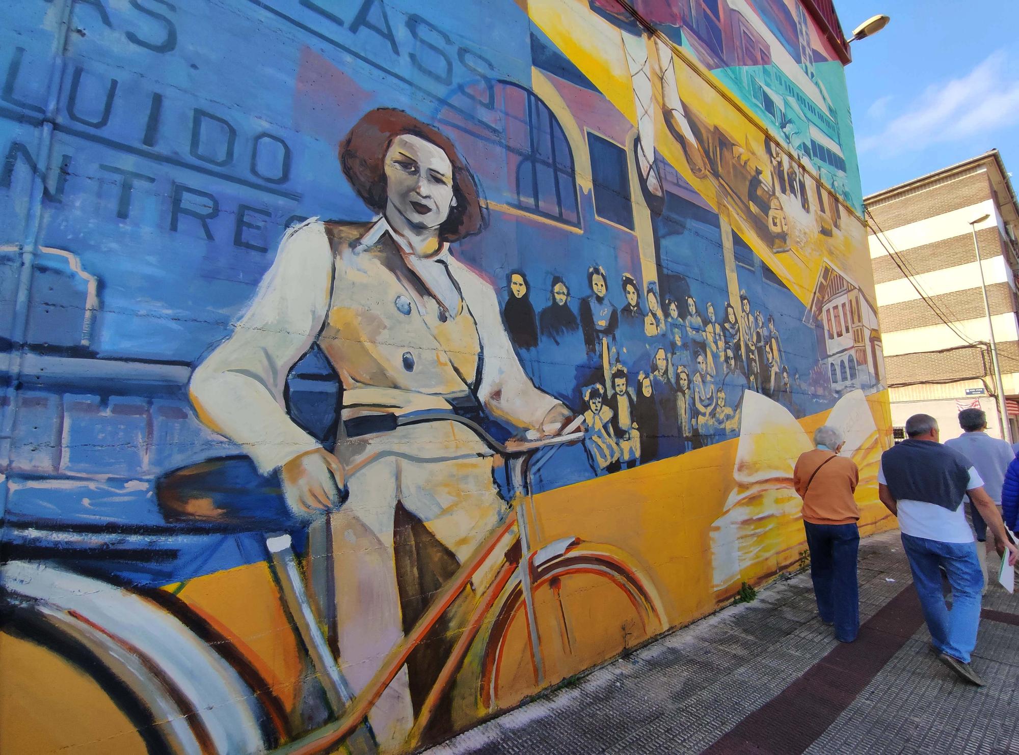 Mural en homenaje a las mujeres.