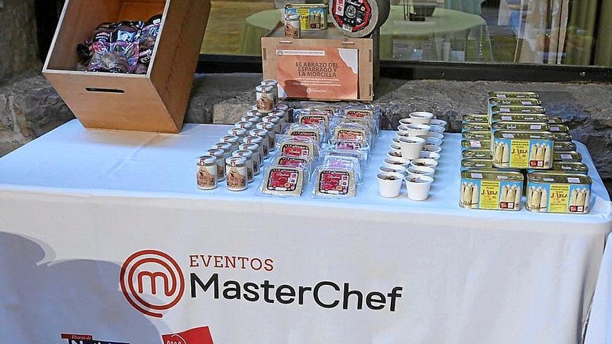 Parte del ‘supermercado’  al que acudieron los capitanes para adquirir los ingredientes.