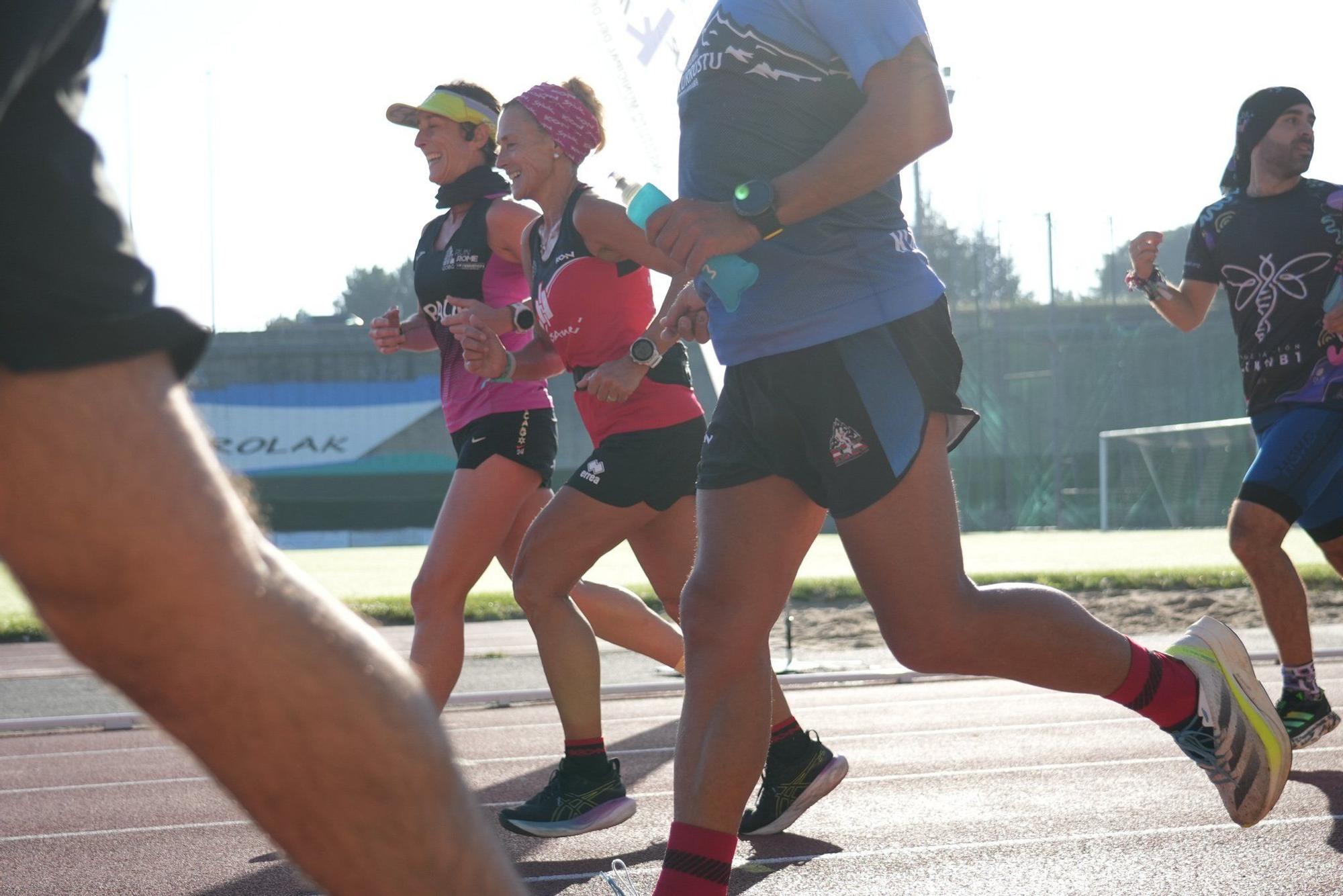 Basauri arropa a Yeray González en la final de su reto '12 maratones en 12 meses' por la asociación CNTTB1