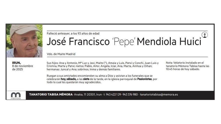 José Francisco ‘Pepe’ Mendiola Huici