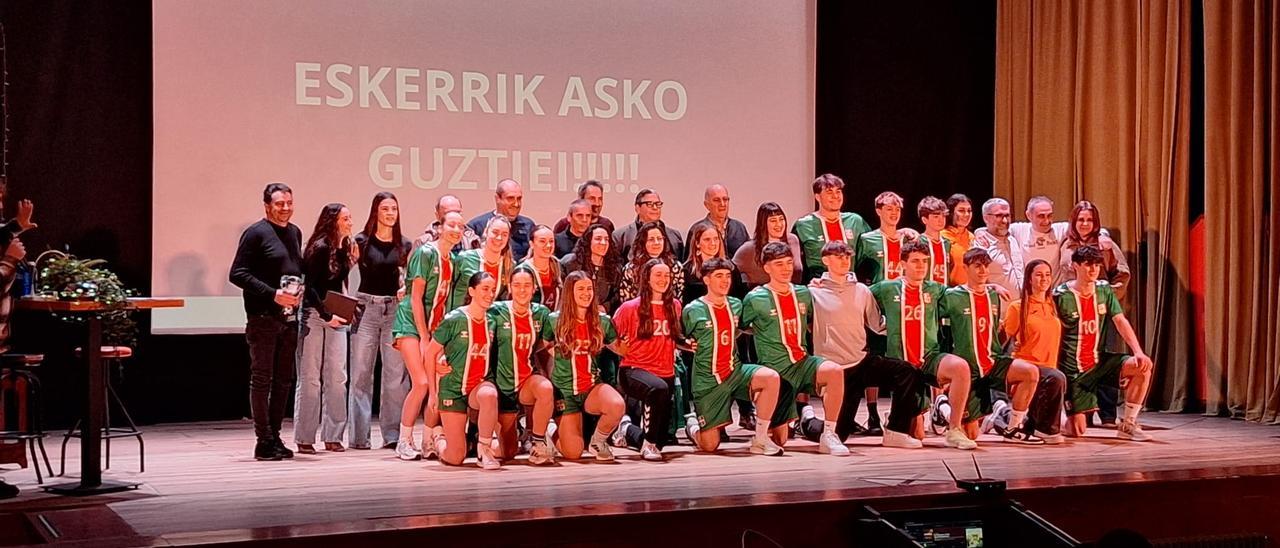 La gala del balonmano vasco, en imágenes