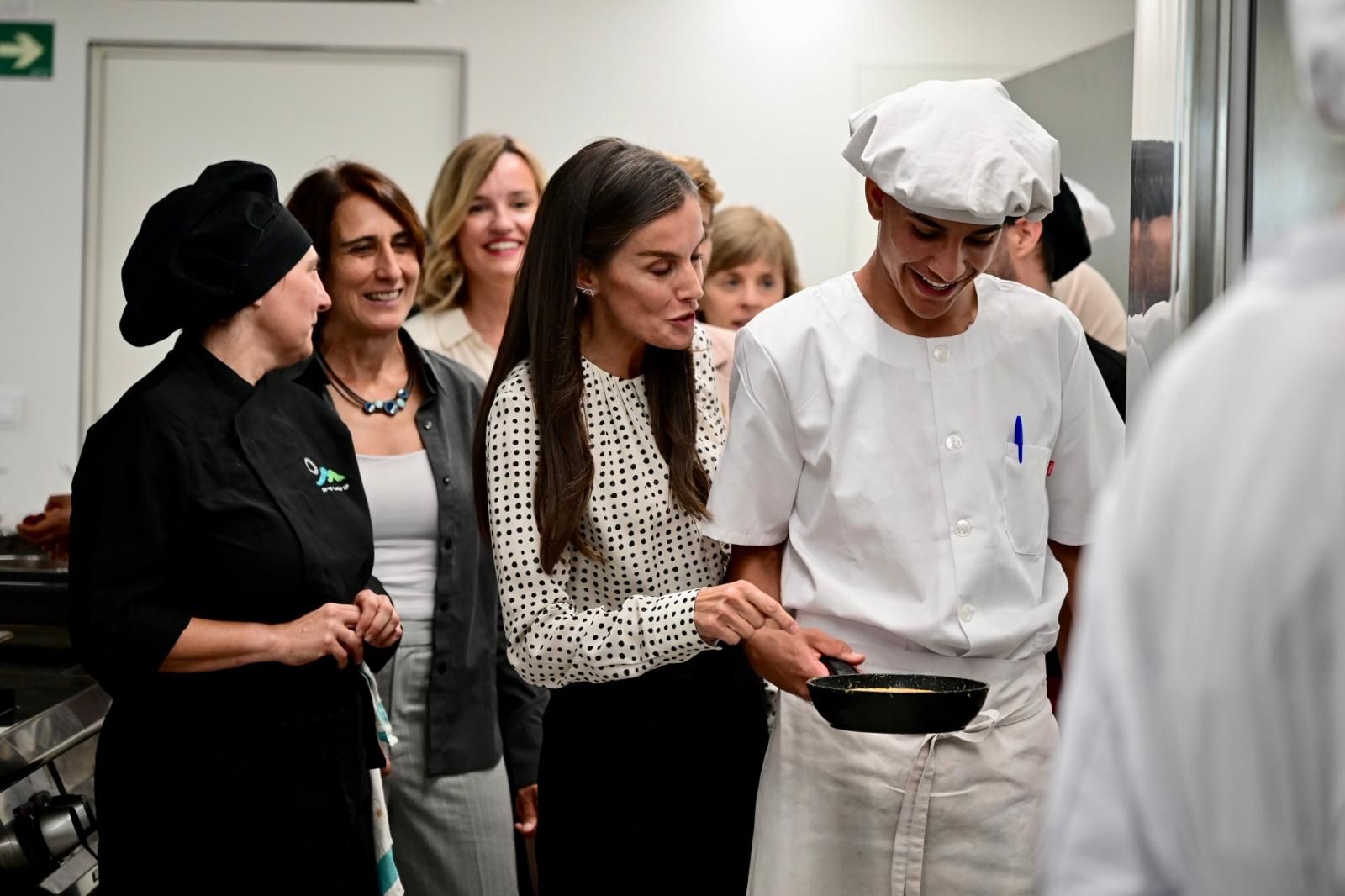 Fotos de la visita de la reina Letizia al CIP FP Lumbier IIP