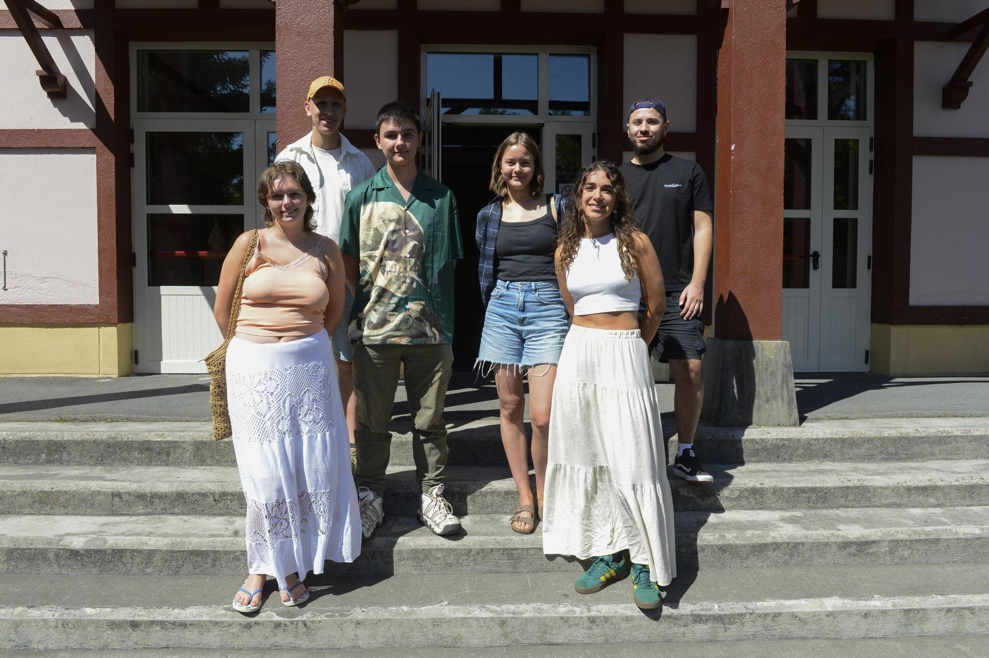 En imágenes: Los estudiantes de diferentes países del barnetegi de Zornotza