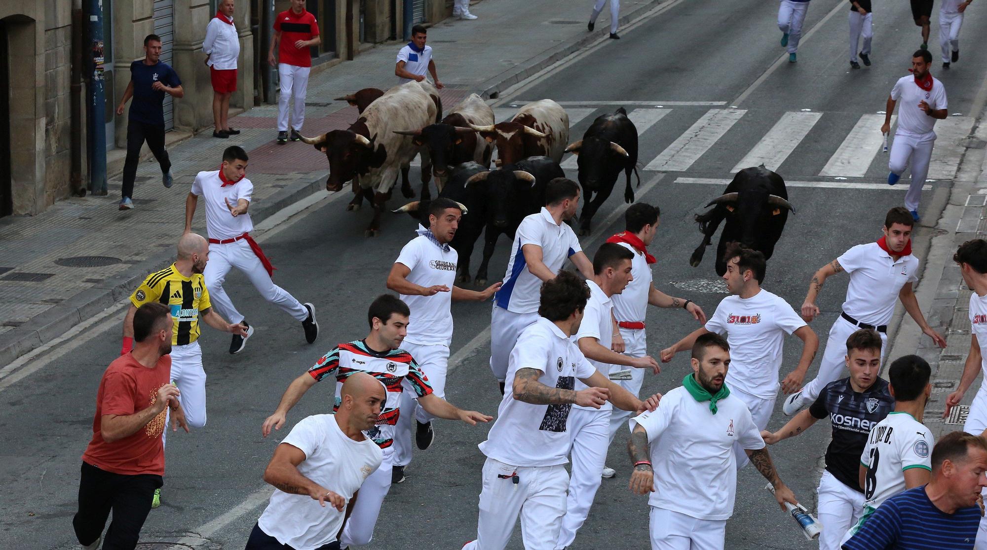 Fotos del cuarto encierro de fiestas de Tafalla 2025