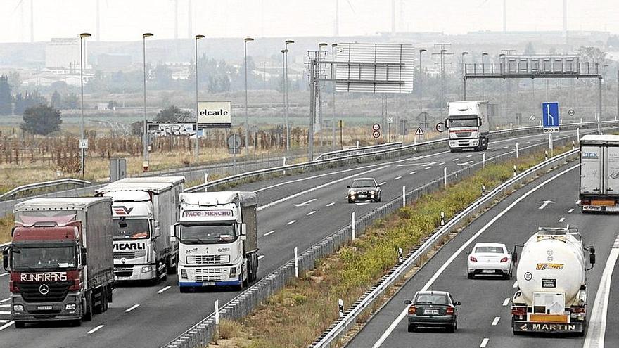 La A-68 en El Bocal, tercer punto con más tráfico pesado de Navarra
