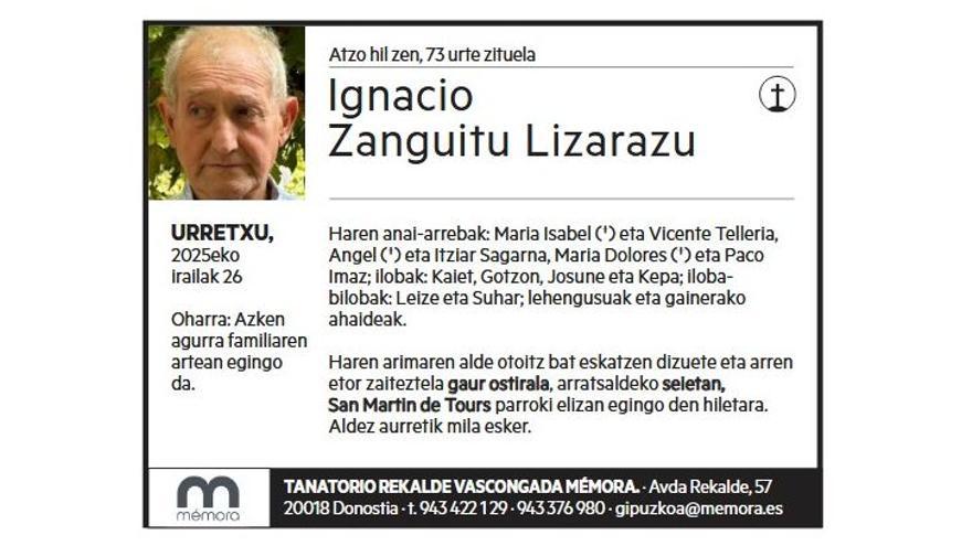 IGNACIO ZANGUITU LIZARAZU