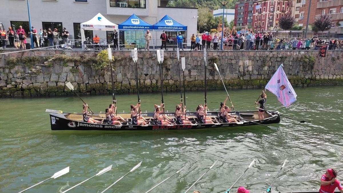 Hibaika, en una regata de la pasada jornada