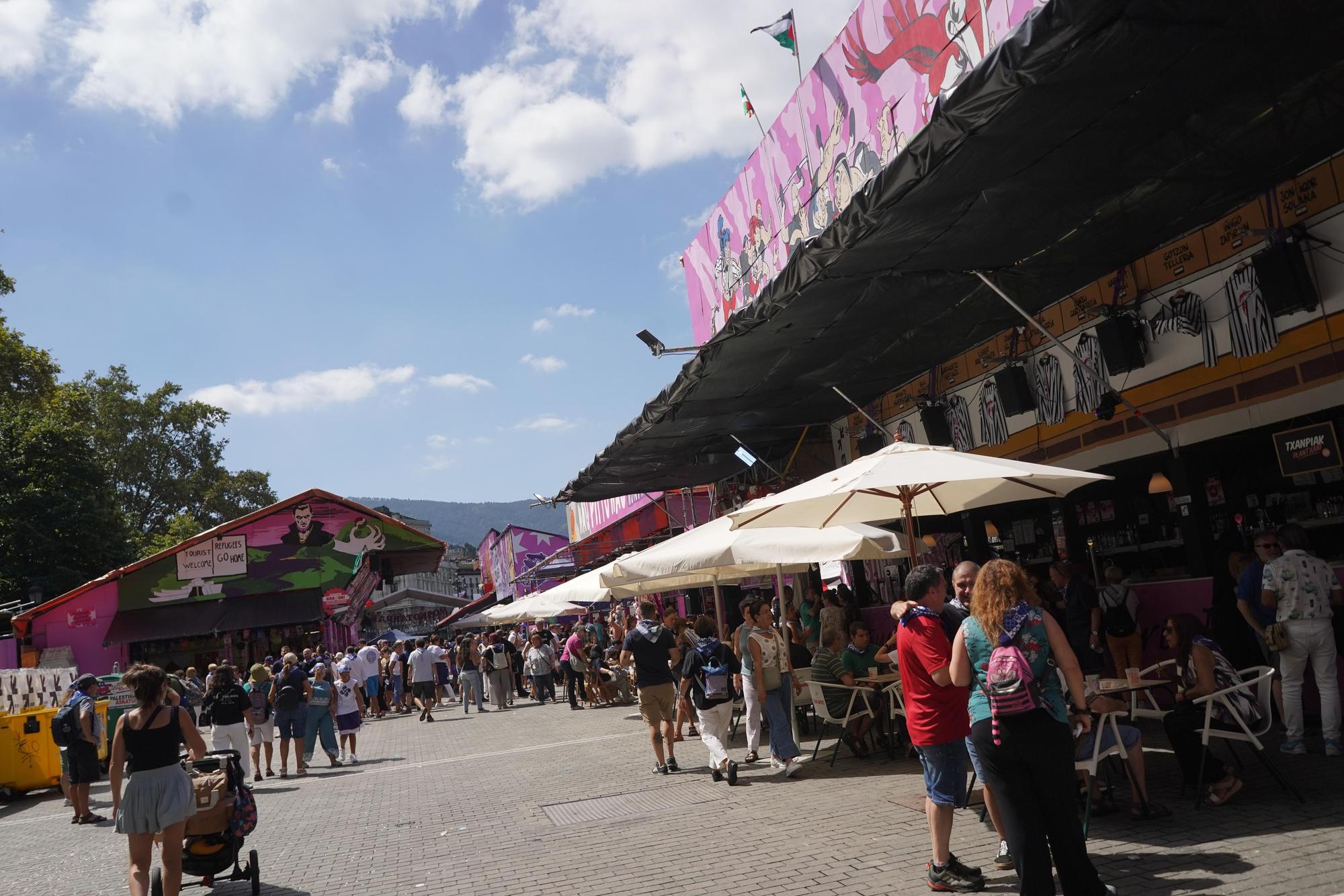 En imágenes: buen tiempo y gran ambiente en el último fin de semana de Aste Nagusia