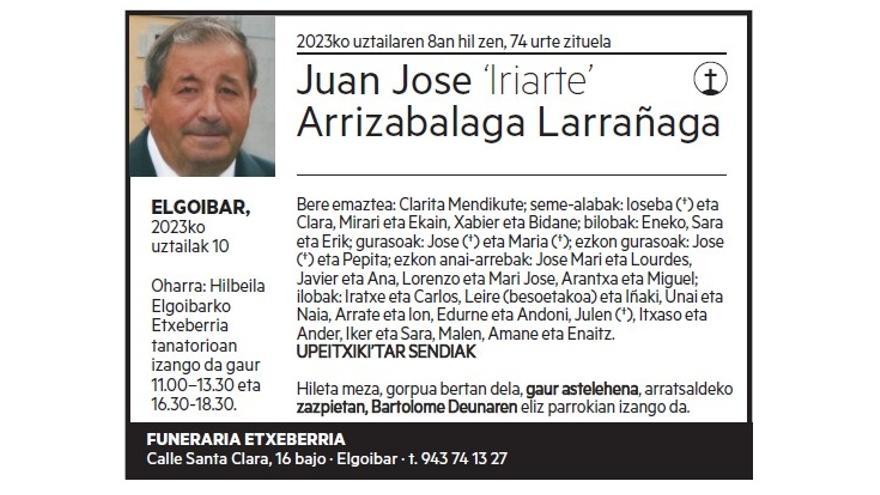 JUAN JOSE ARRIZABALAGA LARRAÑAGA