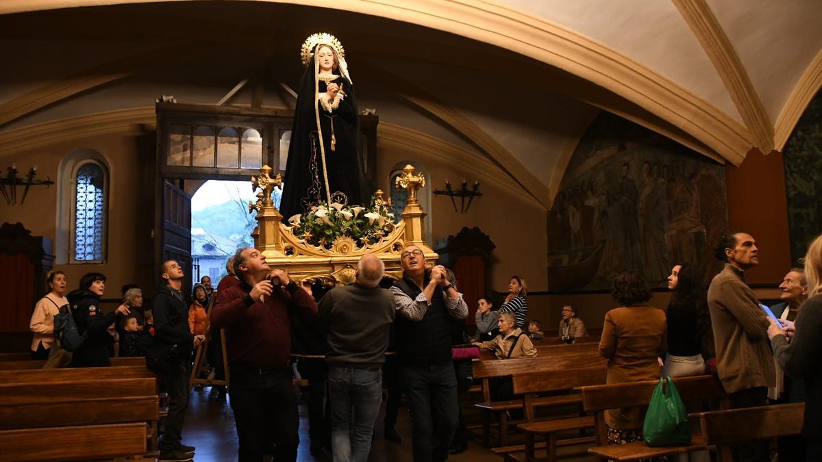 Elizondo suspende su procesión por la fuerte lluvia