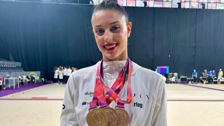 Salma Solaun se cuelga tres oros en la Copa del Mundo de Cluj-Napoca
