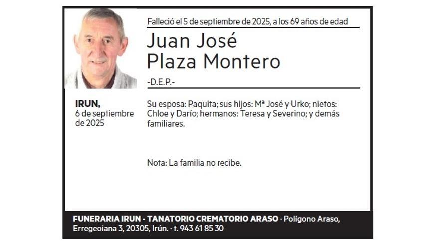 JUAN JOSE PLAZA MONTERO