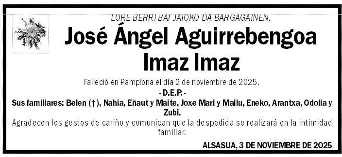 José Ángel Aguirrebengoa Imaz