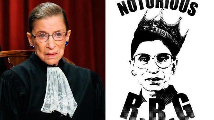 La jueza Ruth Bader Ginsburg se ha convertido en un referente pop