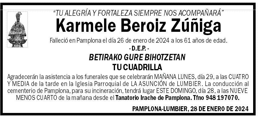 Karmele Beroiz Zúñiga