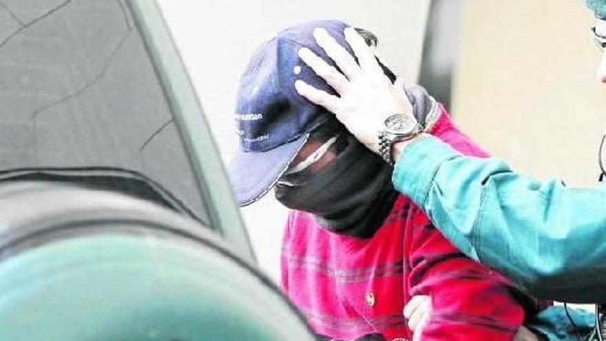 Javier López Monreal, el 23 de octubre de 2009, día en que fue arrestado por la Guardia Civil.