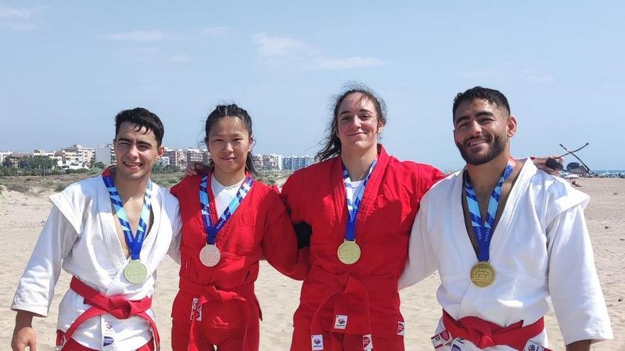 Tres oros navarros en el Campeonato de España de Sambo