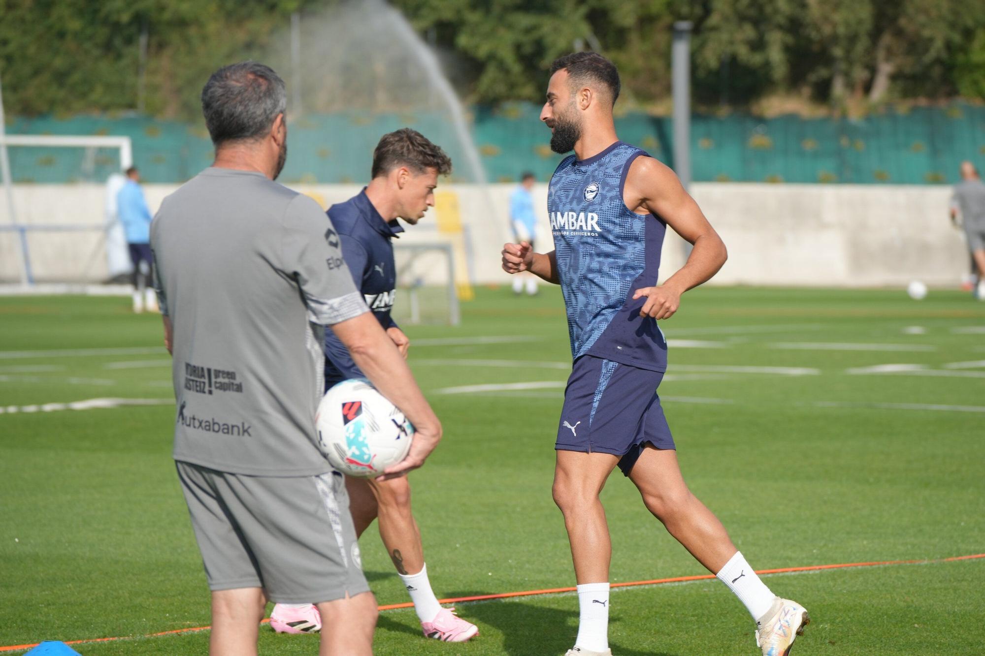 En imágenes: El Alavés se ejercita en Ibaia durante el parón de selecciones