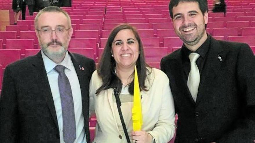 Investigadores del proyecto, de izda a dcha: Luis Gandía, Cristina Salazar y Fernando Bimbela.