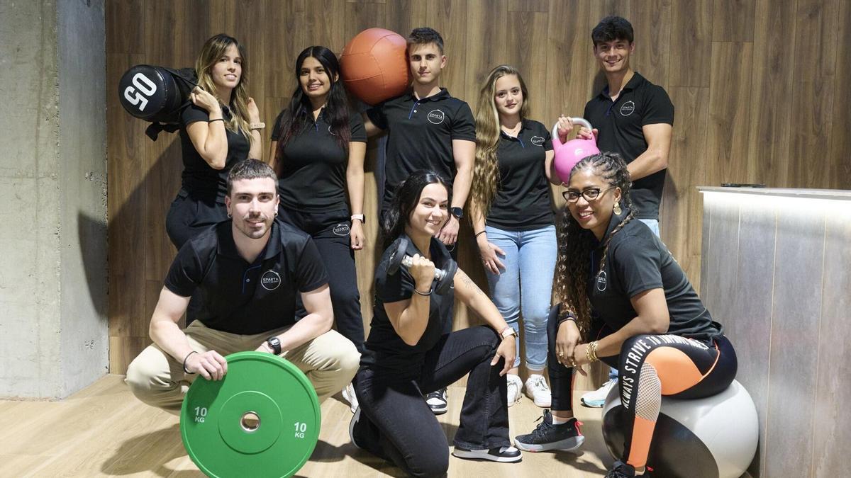 El equipo que forma parte del Gimnasio Sparta de Huarte.